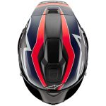 Alpinestars Supertech R10 Element – Casco integral de moto negro, rojo y azul mate, ECE 22.06