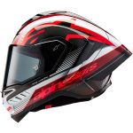 Alpinestars Supertech R10 Team – Casco integral de moto negro y rojo, ECE 22.06