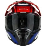 Hebo XP22 Panam – Casco integral de moto blanco, rojo y azul, ECE 22.06