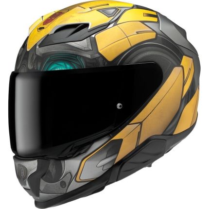 HJC F71 Bumblebee Hasbro – Casco integral de moto amarillo, ECE 22.06