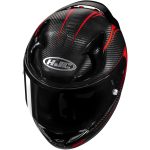 HJC RPHA 12 Carbon Keres MC1 – Casco integral de moto negro/rojo, ECE 22.06