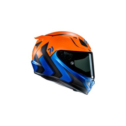HJC RPHA 12 Kos – Casco integral de moto blanco/rojo, ECE 22.06