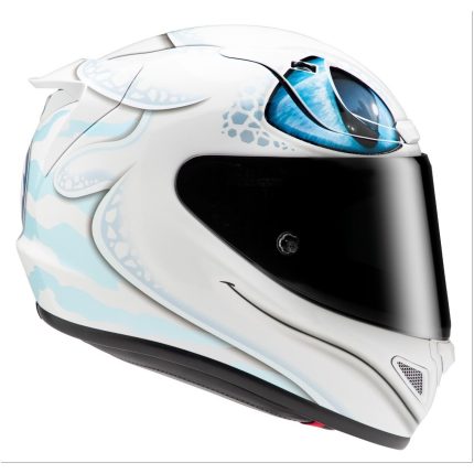 HJC RPHA 12 Light Fury Universal – Casco integral de moto blanco brillo, ECE 22.06