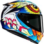 HJC RPHA 12 Spasso – Casco integral de moto amarillo/azul/blanco, ECE 22.06