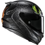 HJC RPHA 12 Toothless II – Casco integral de moto verde y negro mate, ECE 22.06