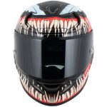 HJC RPHA 12 Venom 3 Marvel – Casco integral de moto negro y rojo, ECE 22.06