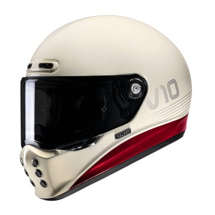 HJC V10 Tami – Casco integral de moto blanco, ECE 22.06