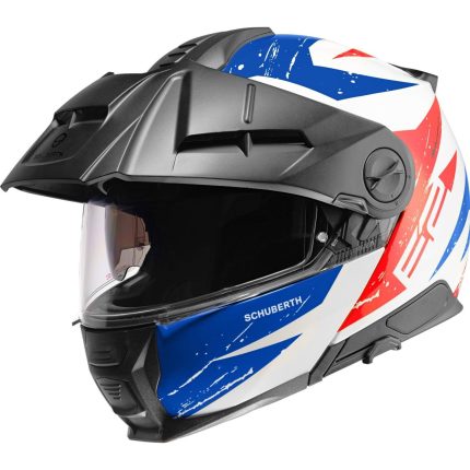 Schuberth E2 Explorer – Casco modular de moto azul brillo, ECE 22.06