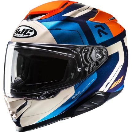 HJC RPHA 71 Cozad – Casco integral de moto azul y naranja, ECE 22.06