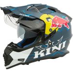 Kini Red Bull ADV 1.0 – Casco de cross de moto azul mate, ECE 22.06