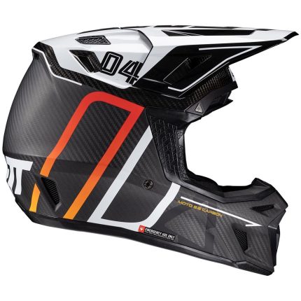 Leatt Kit 9.5 Carbon con gafas 6.5 Iriz – Casco de cross de moto negro