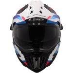 LS2 MX701 C Explorer Frontier – Casco de motocross de moto negro y azul, ECE 22.05