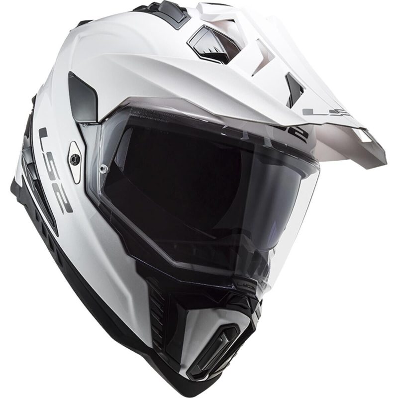 LS2 MX701 Explorer C Solid – Casco de motocross de moto antracita y negro, ECE 22.05