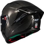 MT Helmets KRE+ S Pure A1 Brillo – Casco integral de moto negro brillo, ECE 22.05