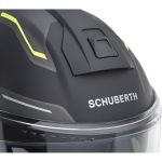 Schuberth C5 Omega – Casco modular de moto amarillo y negro, ECE 22.06