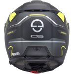 Schuberth C5 Omega – Casco modular de moto amarillo y negro, ECE 22.06