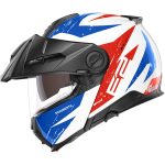 Schuberth E2 Explorer – Casco modular de moto azul brillo, ECE 22.06