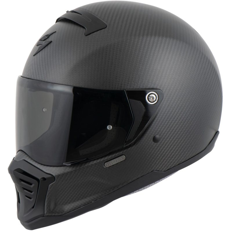 Scorpion EXO-HX1 Carbon SE – Casco integral de moto negro, ECE 22.05