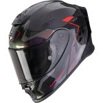 Scorpion EXO-R1 Evo Air Carbon Propel – Casco integral de moto negro y gris brillo, ECE 22.06