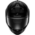 Shark Ridill 2 Blank – Casco integral de moto negro brillo, ECE 22.06