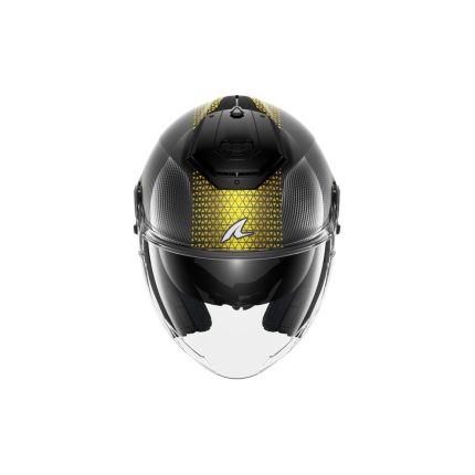 Shark RS Carbon – Casco jet de moto, calota en fibra de carbono