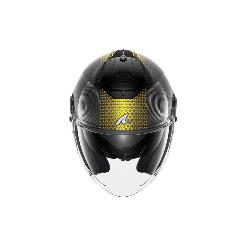 Shark RS Carbon – Casco jet de moto, calota en fibra de carbono