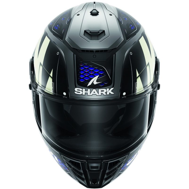 Shark Spartan RS Stingrey – Casco integral de moto negro/rojo mate, ECE 22.06