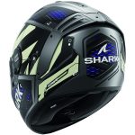 Shark Spartan RS Stingrey – Casco integral de moto negro/rojo mate, ECE 22.06