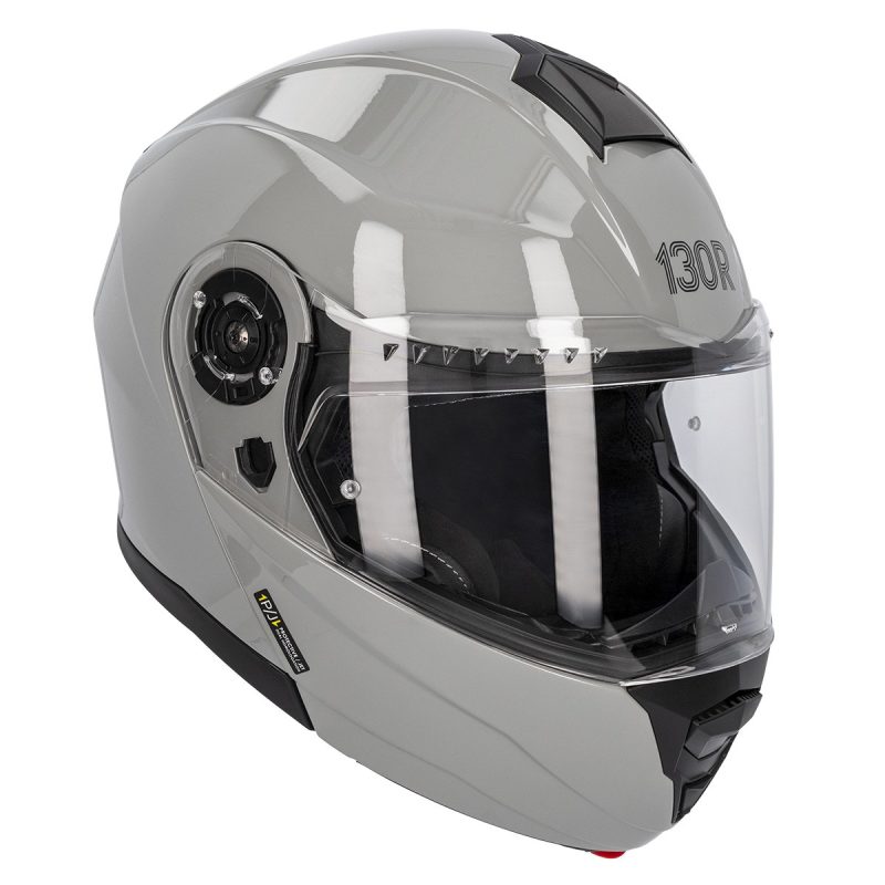 130R Helmets Showa – Casco modular de moto en color gris