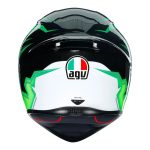 AGV K1 S Kripton – Casco integral de moto verde, cierre doble anilla