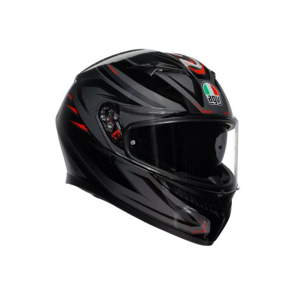 AGV K3 Syth – Casco integral de moto negro mate, ECE 22.06