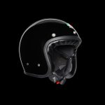 AGV X70 Mono – Casco jet de moto negro, ECE 22.05