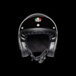 AGV X70 Mono – Casco jet de moto negro, ECE 22.05