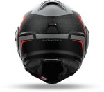 Airoh Mathisse II Magnet – Casco modular de moto negro, gris y rojo, ECE 22.06