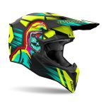 Airoh Wraaap Cyber – Casco de motocross de moto multicolor