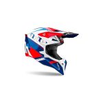 Airoh Wraaap Feel – Casco de motocross en azul y rojo vivo