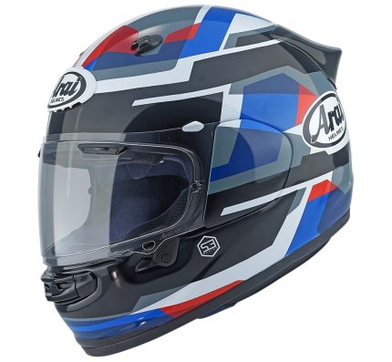 Arai Quantic Abstract – Casco integral de moto negro/rojo, ECE 22.05