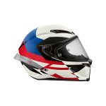 BMW Motorrad M Pro Race Circuit – Casco integral de moto blanco / rojo / azul, ECE 22.06
