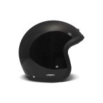 DMD Vintage – Casco jet de moto negro brillo, ECE 22.05