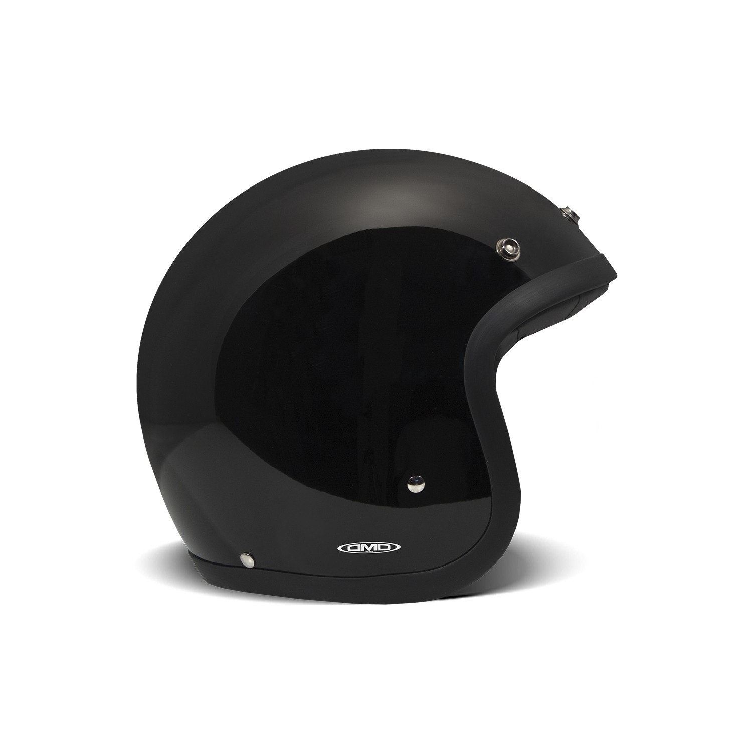 DMD Vintage – Casco jet de moto negro brillo, ECE 22.05 DMD Vintage – Casco jet de moto negro brillo, ECE 22.05