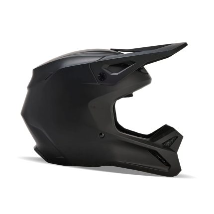 Fox Racing V1 Solid – Casco cross de moto negro mate, ECE 22.06