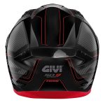 GIVI 50.9 Enigma – Casco integral de moto negro, titanio y rojo