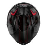 GIVI 50.9 Enigma – Casco integral de moto negro, titanio y rojo