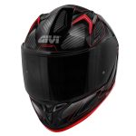 GIVI 50.9 Enigma – Casco integral de moto negro, titanio y rojo