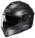 HJC C91N – Casco modular de moto en acabado titanio semi opaco
