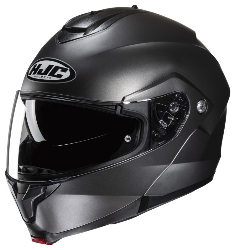 HJC C91N – Casco modular de moto en acabado titanio semi opaco