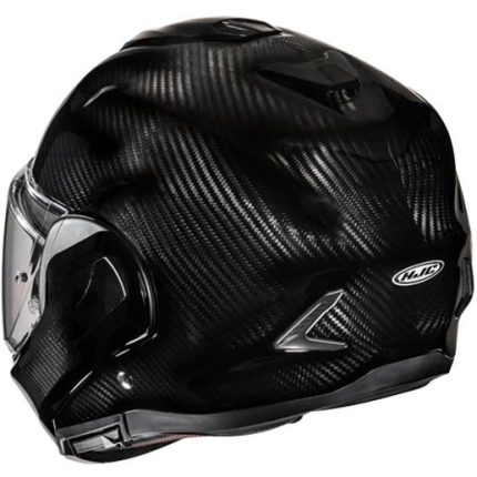 HJC F100 Carbon – Casco modular de moto negro, ECE 22.06