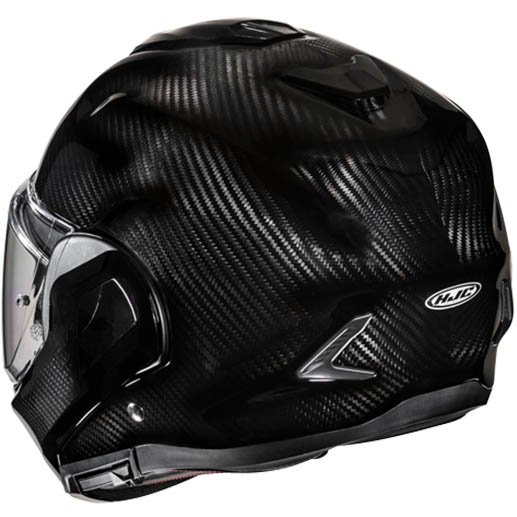 HJC F100 Carbon – Casco modular de moto negro, ECE 22.06