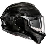 HJC F100 Carbon – Casco modular de moto negro, ECE 22.06