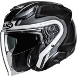 HJC F31 Bask MC5 – Casco jet de moto, ECE 22.06